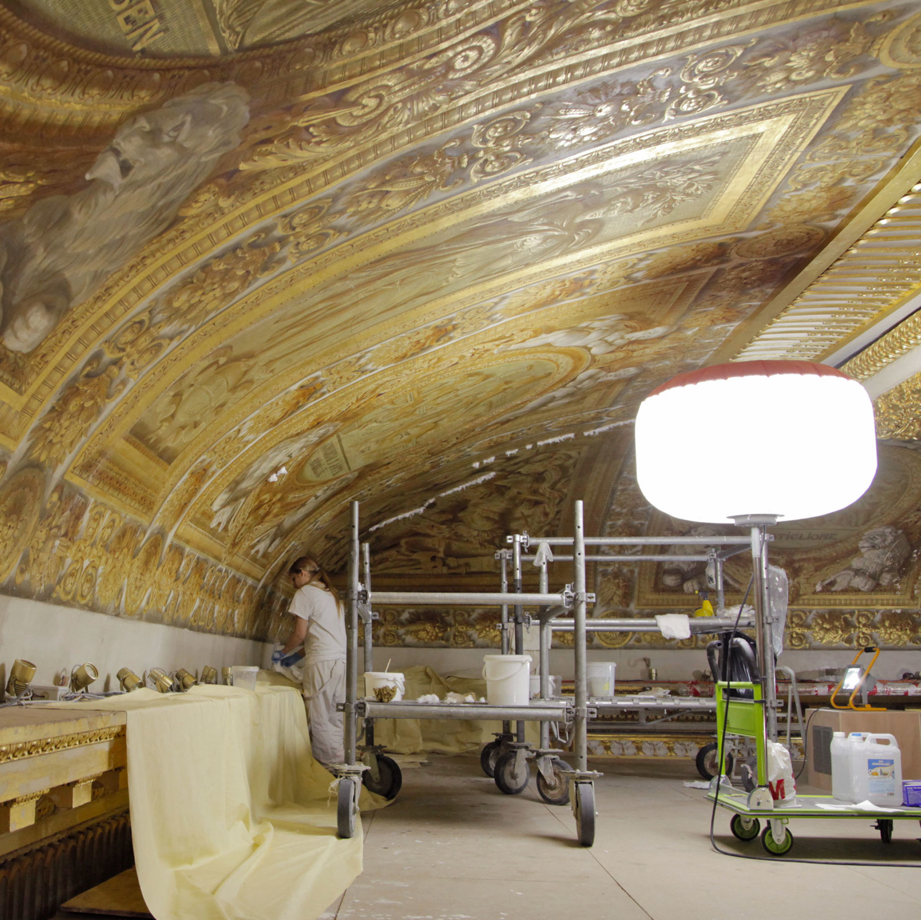 Chantier exceptionnel Restauration Salle Napoleon Versailles